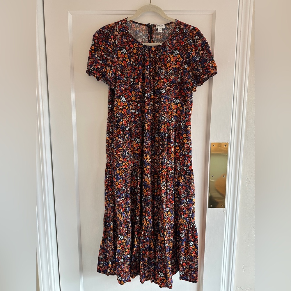 JCrew Midi Floral Fall Dress